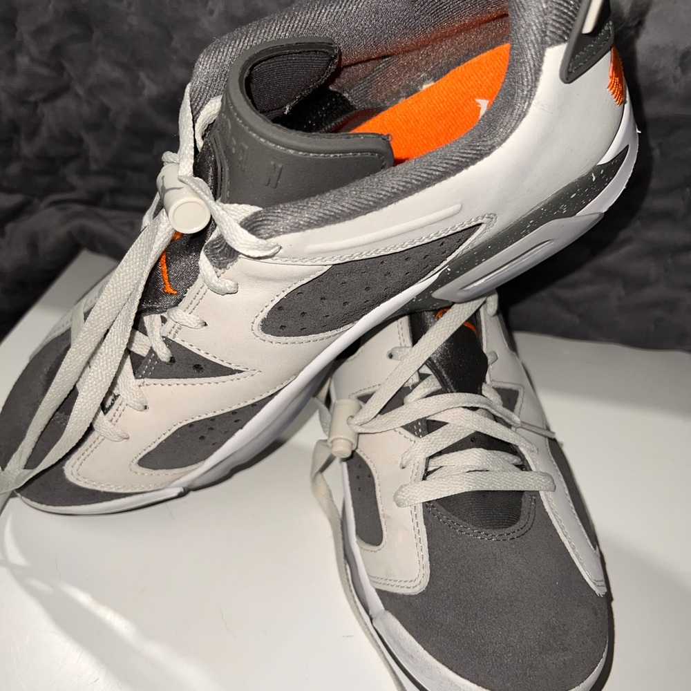 Jordan Athletic Shoes in Gray and Orange
